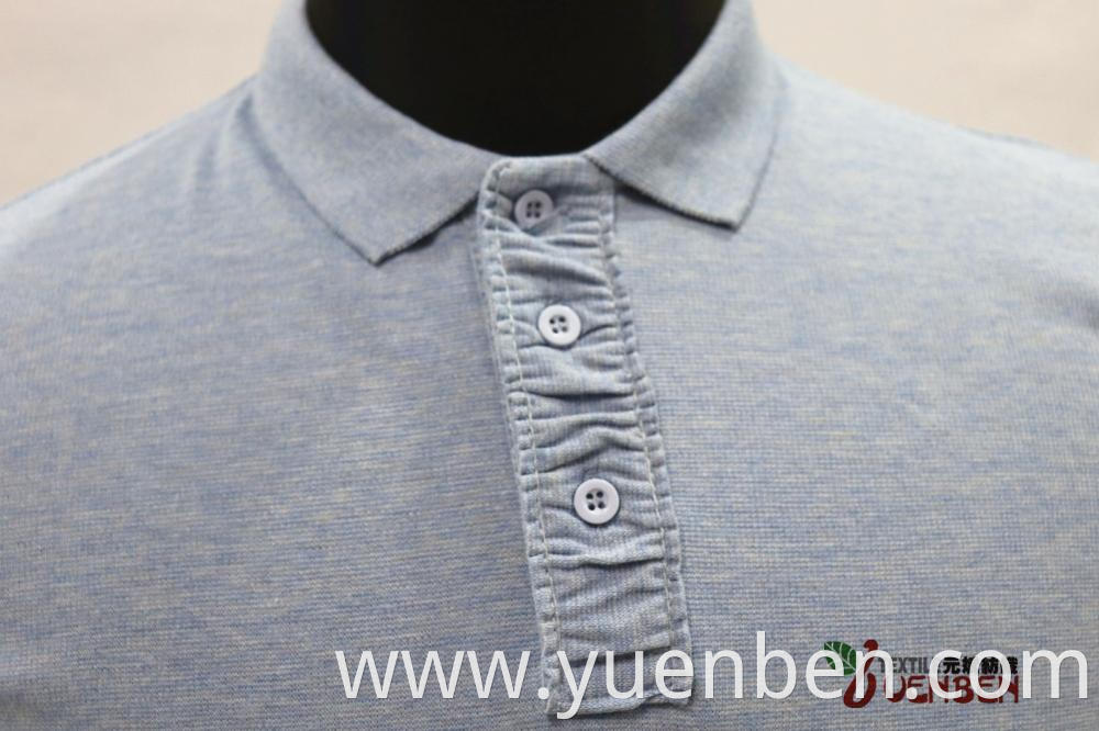 Solid Jacquard Fabric With Wrinkle Placket Men's Shirts